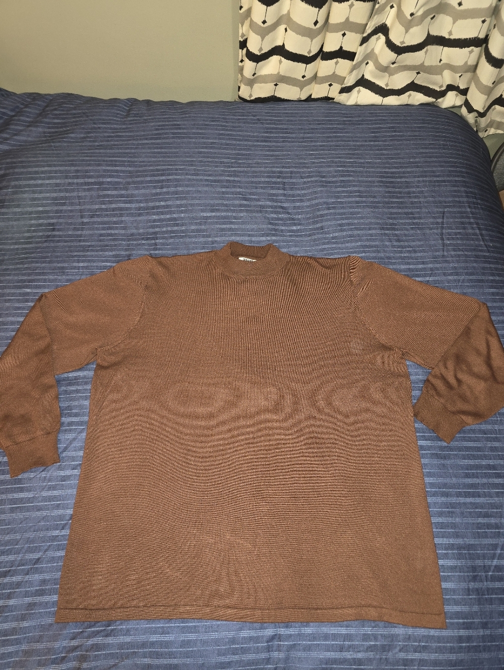 XXL - Men's Brown Knit Crewneck Sweater  (Pristine Condition)